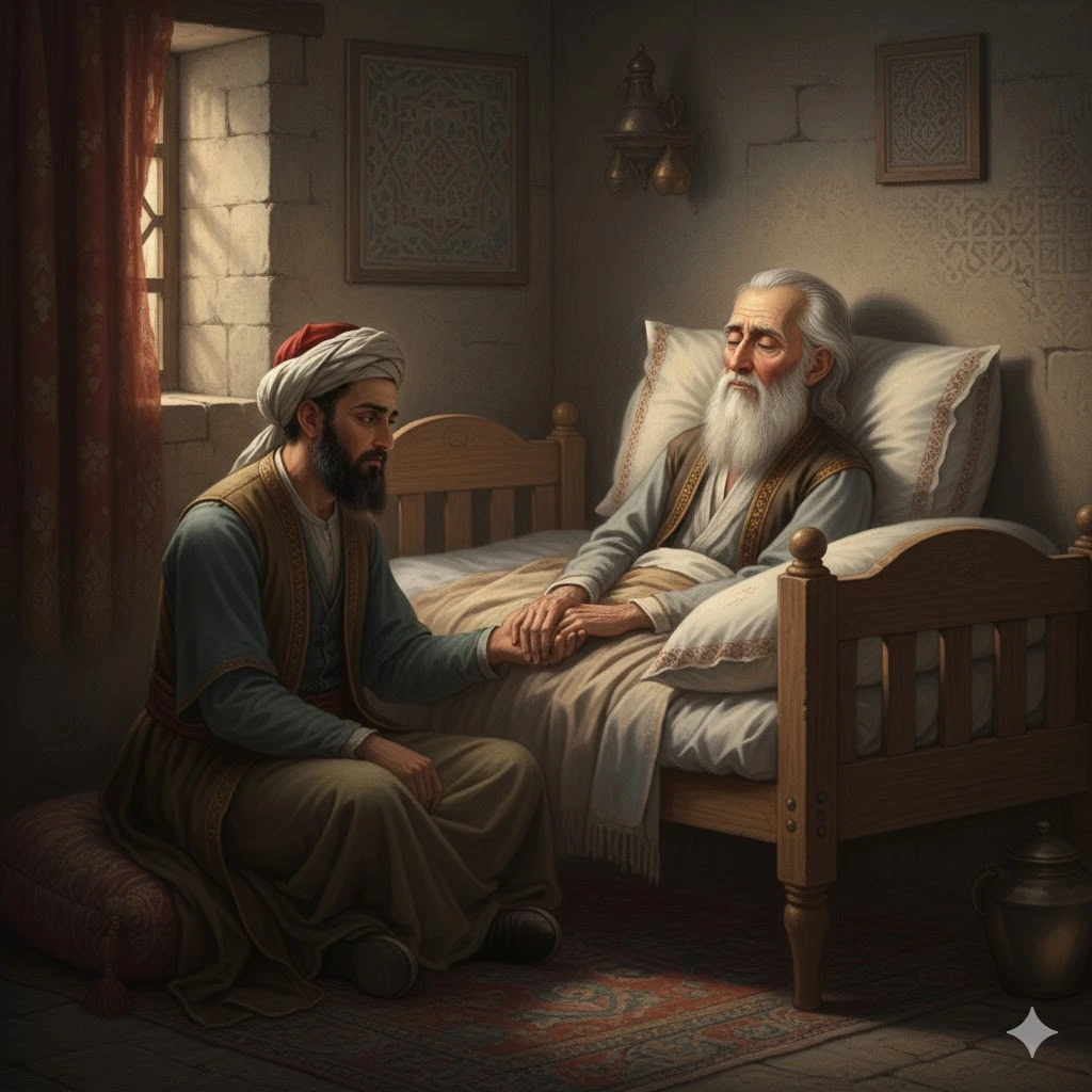 Hadi finds rest with a friend.